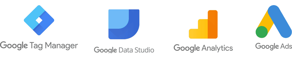 google data studio google tag manager google analytics google ads tracking stack